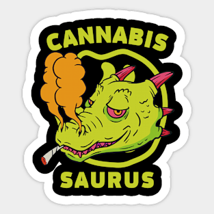 Marijuana Cannabissaurus Sticker